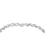 Pavé Round Moissanite Chevron Band in Yellow gold with Shared Prong Setting_4