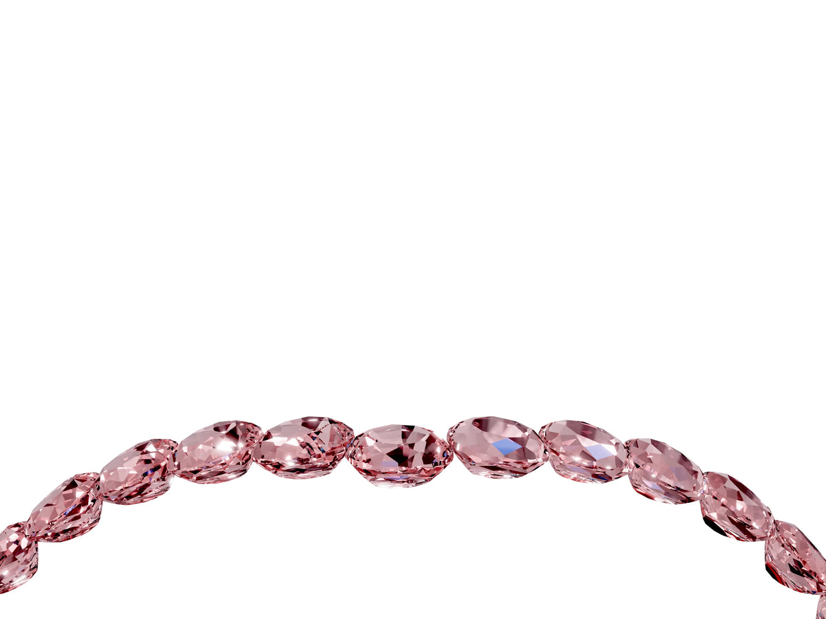 Pavé Round Morganite Chevron Band in Platinum with Shared Prong Setting_4