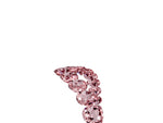 Pavé Round Morganite Chevron Band in Platinum with Shared Prong Setting_5