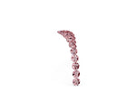 Pavé Round Morganite Chevron Band in Rose gold with Shared Prong Setting_2