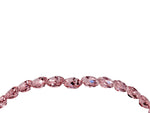 Pavé Round Morganite Chevron Band in Silver with Shared Prong Setting_4