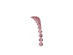 Pavé Round Morganite Chevron Band in Yellow gold with Shared Prong Setting_2
