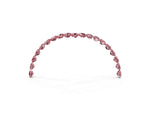 Pavé Round Morganite Chevron Band in Yellow gold with Shared Prong Setting_3