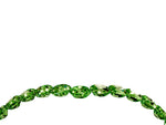 Pavé Round Peridot Chevron Band in Platinum with Shared Prong Setting_4