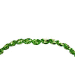 Pavé Round Peridot Chevron Band in Rose gold with Shared Prong Setting_4