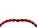 Pavé Round Ruby Chevron Band in Rose gold with Shared Prong Setting_4