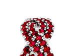 Pavé Round Ruby Infinity Twist Band in Silver with Shared Prong Setting_5