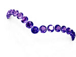 Pavé Round Tanzanite Chevron Band in Platinum with Shared Prong Setting_1