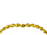 Pavé Round Yellow Sapphire Chevron Band in Silver with Shared Prong Setting_4