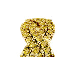 Pavé Round Yellow Sapphire Infinity Twist Band in Yellow gold with Shared Prong Setting_5