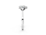 Pear Cut Diamond Solitaire Engagement Ring in White gold with Prong Setting_20