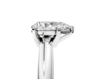Pear Cut Diamond Solitaire Ring in White gold with Prong Setting and Rounded Band_23