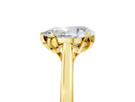 Pear Cut Diamond Solitaire Ring in Yellow gold with Flower Prong Setting_23