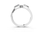 Platinum Baguette Diamond Open Band with Bar Prong Setting_15