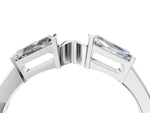 Platinum Baguette Diamond Open Band with Bar Prong Setting_16