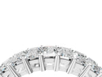 Platinum Baguette cut diamond Half Eternity Band with Shared Prong Setting_16