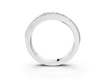 Platinum Bar-Set Princess Cut Diamond Pavé Band_15