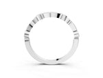 Platinum Bezel Set Marquise and Round Diamond Contour Band_15