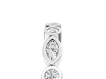 Platinum Bezel Set Marquise and Round Diamond Stackable Band_17