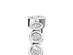 Platinum Bezel Set Oval Diamond Half Eternity Band_17
