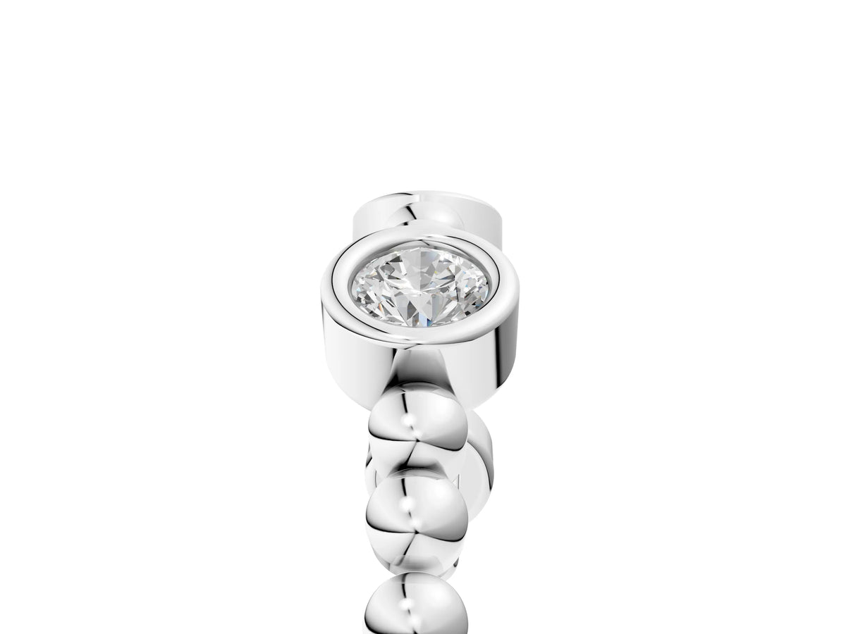 Platinum Bezel Set Round Diamond Beaded Band_17