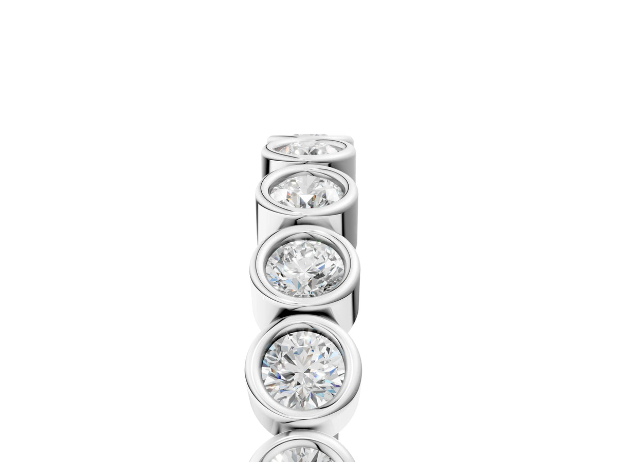 Platinum Bezel Set Round Diamond Eternity Band_17