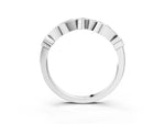 Platinum Bezel Set Round Diamond Marquise Band_15