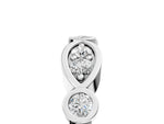 Platinum Bezel Set Round Diamond Marquise Band_17