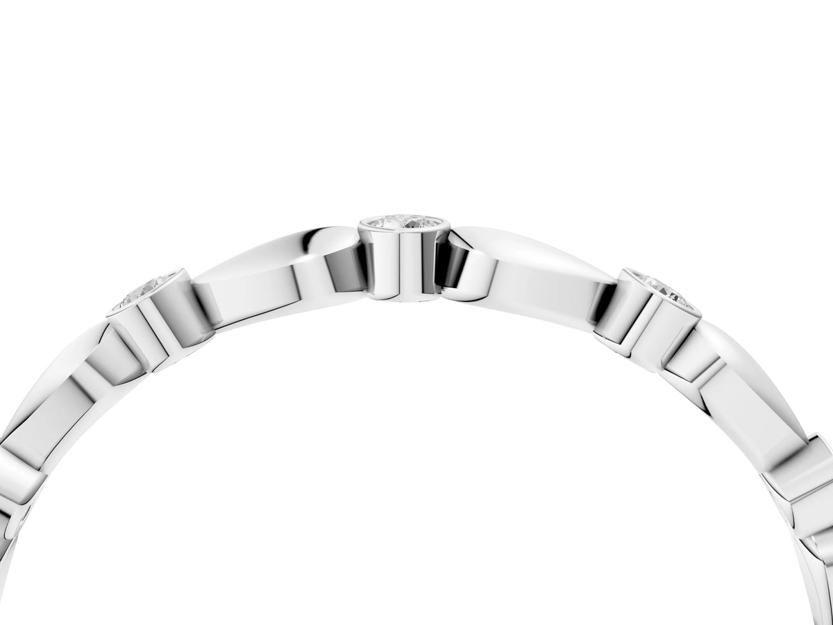 Platinum Bezel-Set Round Diamond Marquise Eternity Band_16