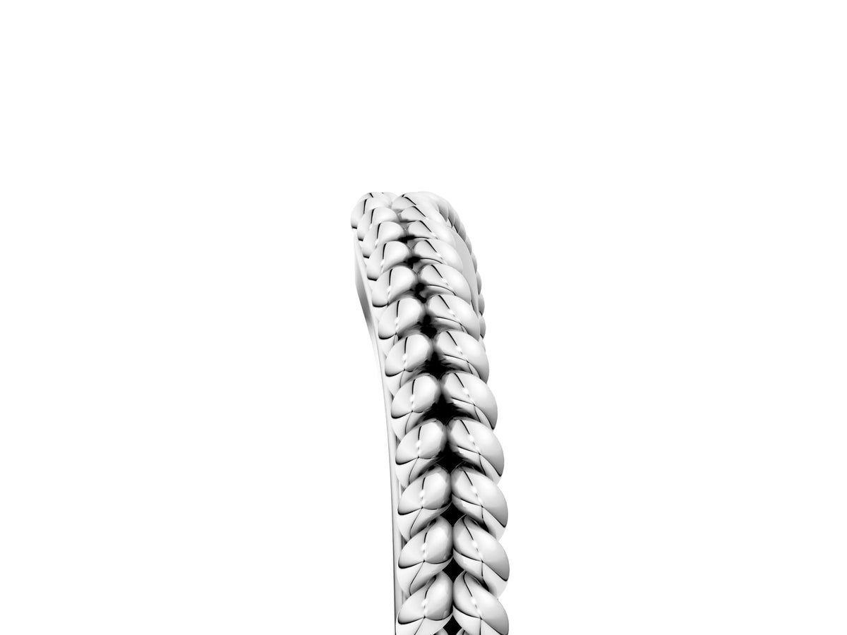 Platinum Braided Milgrain White Gold Contour Band_17