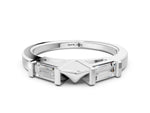 Platinum Channel Set Baguette Diamond Flat Band with Bar Prong Setting_12