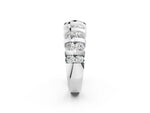 Platinum Channel-Set Round Diamond Multi-Row Band_8