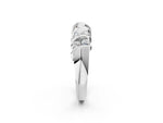 Platinum Channel Set Round Diamond Multi-Row Band_8
