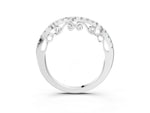 Platinum Curved Diamond Pavé Round Eternity Band with Shared Prong Setting_15