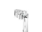 Platinum Curved Round Diamond Pave Band with Prong Setting_17