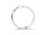 Platinum Curved Solitaire Band with Round Stone Setting_15