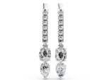 Platinum Cushion Cut Diamond Multi-Shape Drop Earrings_2