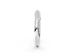 Platinum Double Row Pavé Round Diamond Channel Set Band_14