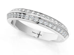 Platinum Double Row Round Diamond Channel Set Eternity Band_13