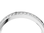 Platinum Double Row Round Diamond Channel Set Eternity Band_16