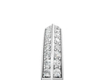 Platinum Double Row Round Diamond Channel Set Eternity Band_17