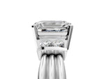 Platinum Emerald Cut Cut Three-Stone Channel Set Ring with Bar Prongs_17