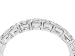 Platinum Emerald Cut Diamond Eternity Band with Shared Prong Setting_16