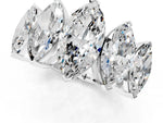 Platinum Five-Stone Marquise Diamond Prong Set Band_13