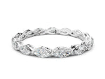 Platinum Marquise Diamond Eternity Band with U-Prong Setting_12