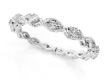 Platinum Marquise Diamond Eternity Band with U-Prong Setting_13