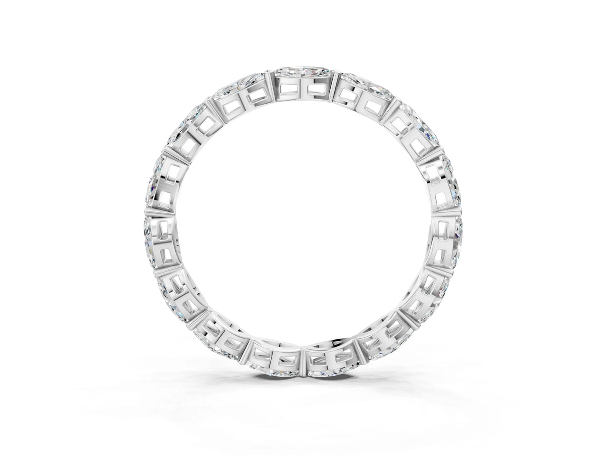 Platinum Marquise Diamond Eternity Band with U-Prong Setting_15