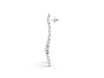Platinum Marquise Diamond Floral Dangle Earrings_3