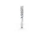 Platinum Marquise Diamond Half-Eternity Band with Shared Prong Setting_14