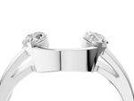 Platinum Marquise Diamond Open Band Ring with Tension Setting_10